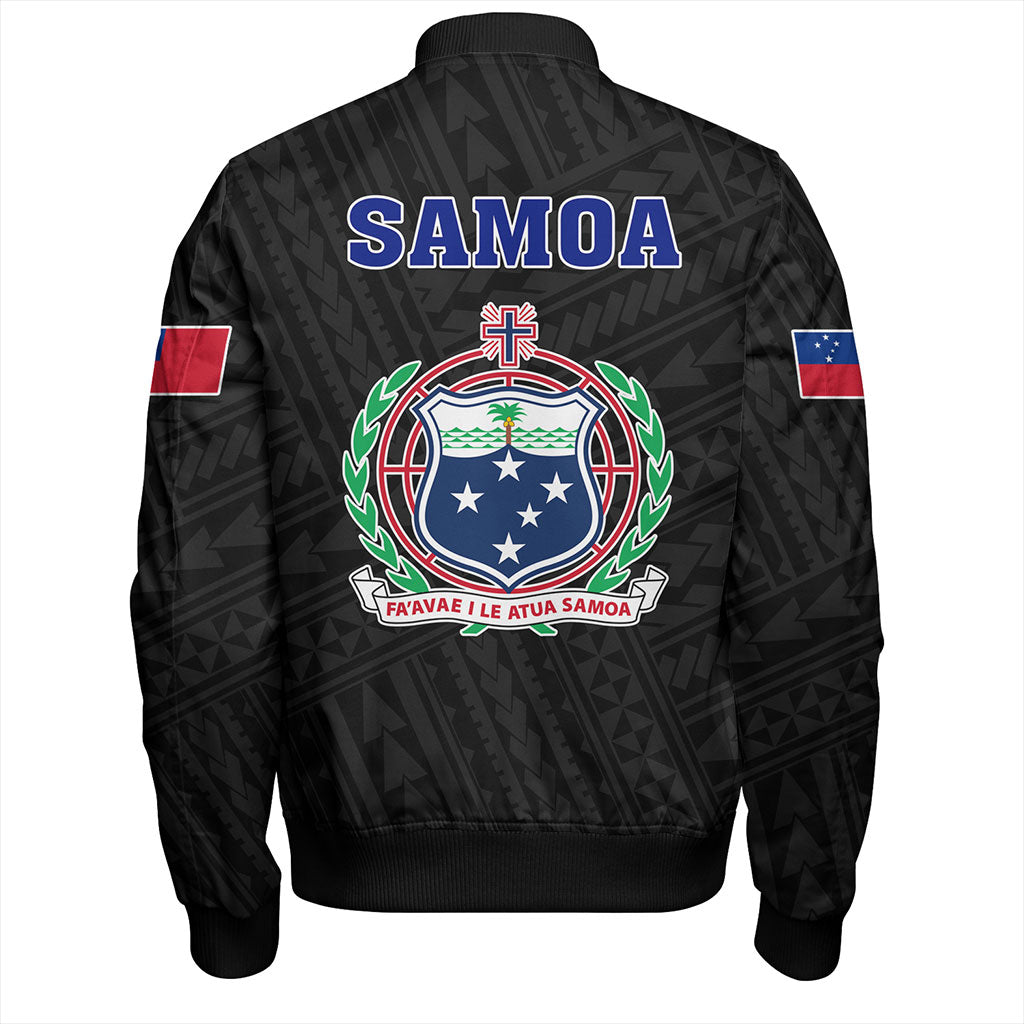 Samoa Bomber Jacket Floral Ulafala Lei