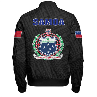 Samoa Bomber Jacket Floral Ulafala Lei