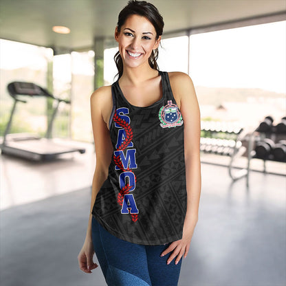 Samoa Women Tank Floral Ulafala Lei