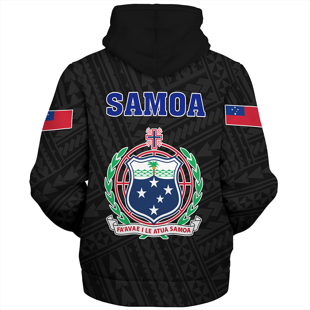 Samoa Sherpa Hoodie Floral Ulafala Lei