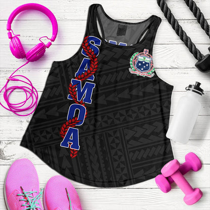 Samoa Women Tank Floral Ulafala Lei