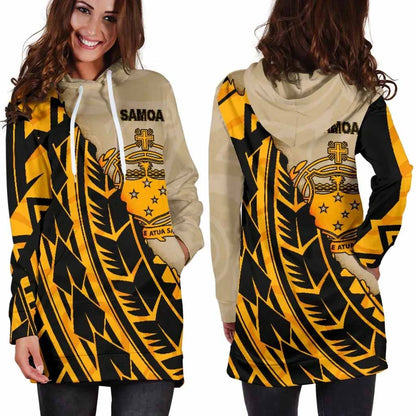 Samoa Female Hoodie Dress - Polynesian Wild Style