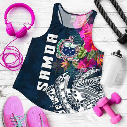 Samoa Women Racerback Tank - Samoan Summer Vibes