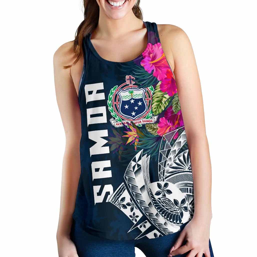 Samoa Women Racerback Tank - Samoan Summer Vibes