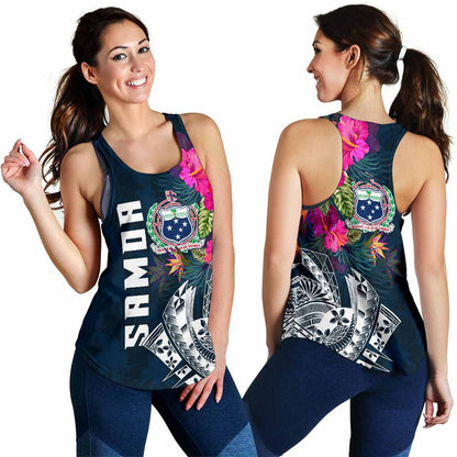 Samoa Women Racerback Tank - Samoan Summer Vibes