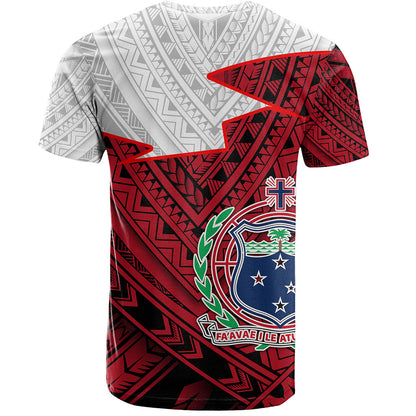 Samoa T-Shirt Polynesian Tattoo Flag And Coat Of Arms