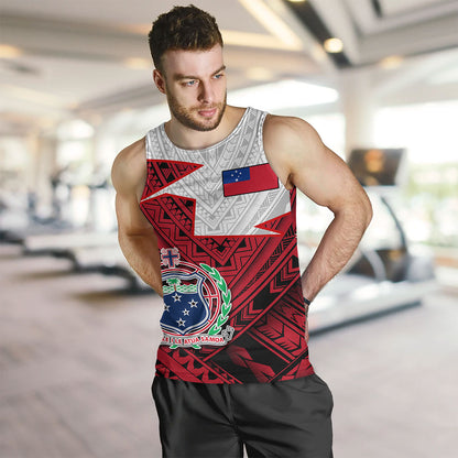 Samoa Tank Top Polynesian Tattoo Flag And Coat Of Arms