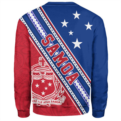 Samoa Sweatshirt Flag And Coat Of Arms