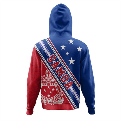 Samoa Hoodie Flag And Coat Of Arms