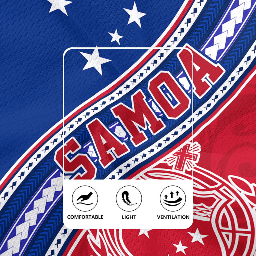 Samoa Rugby Jersey Flag And Coat Of Arms