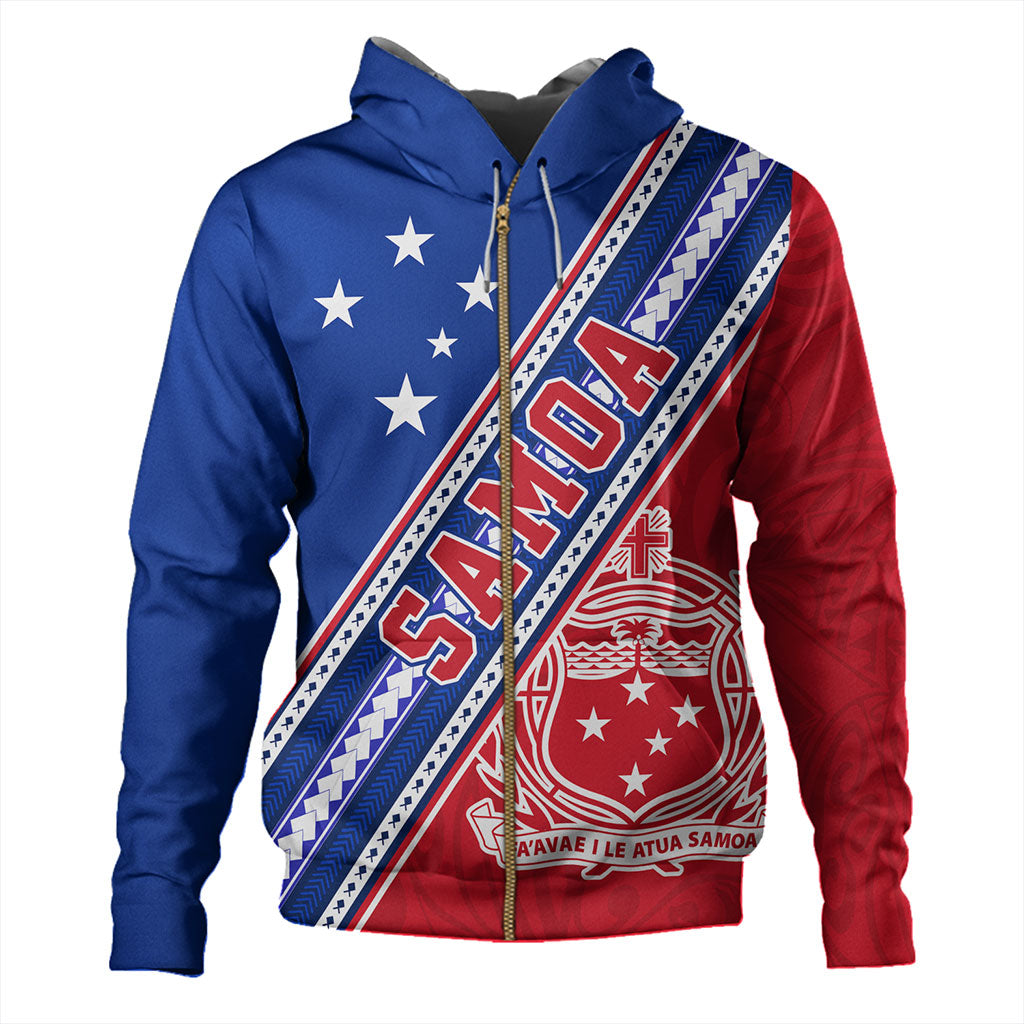 Samoa Hoodie Flag And Coat Of Arms