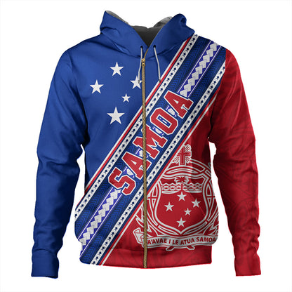 Samoa Hoodie Flag And Coat Of Arms
