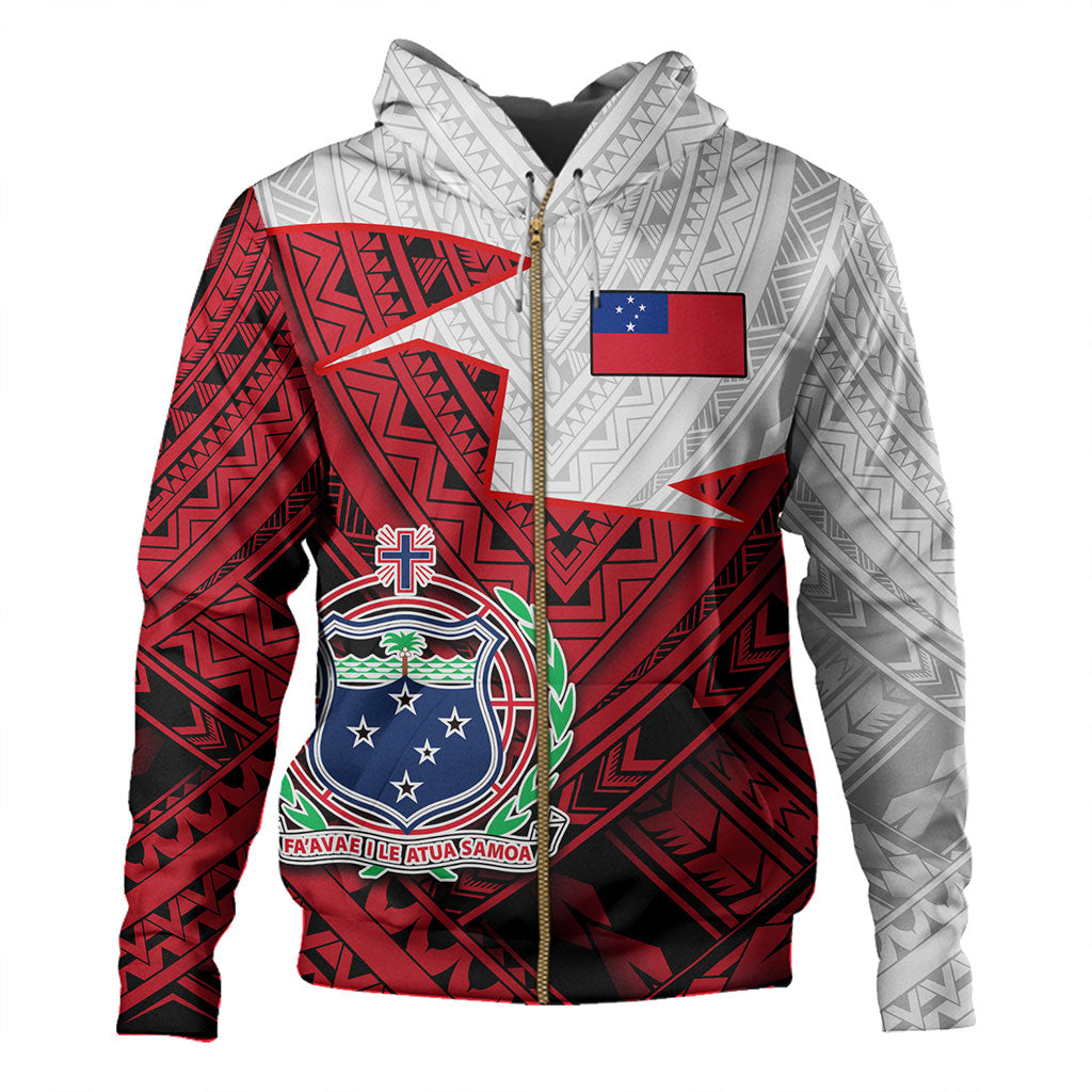 Samoa Hoodie Polynesian Tattoo Flag And Coat Of Arms