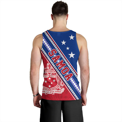 Samoa Tank Top Flag And Coat Of Arms