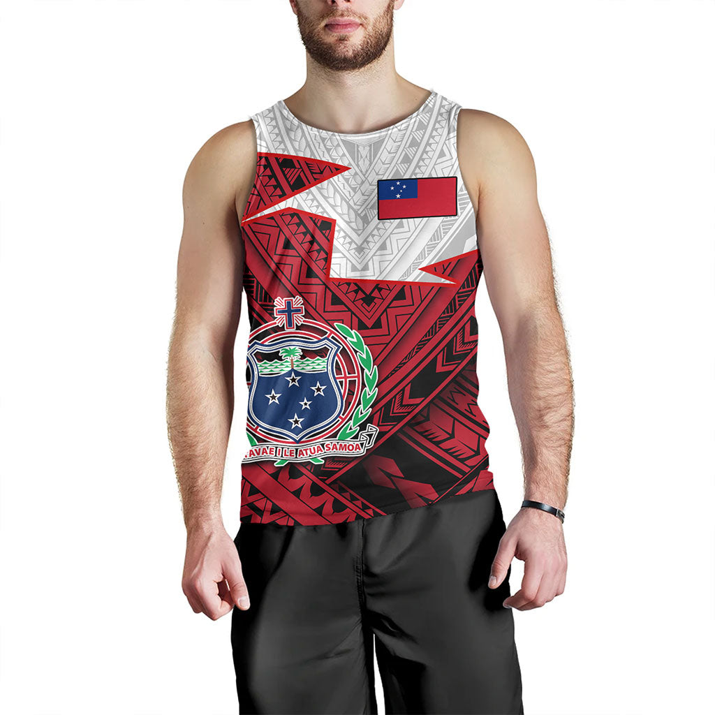 Samoa Tank Top Polynesian Tattoo Flag And Coat Of Arms