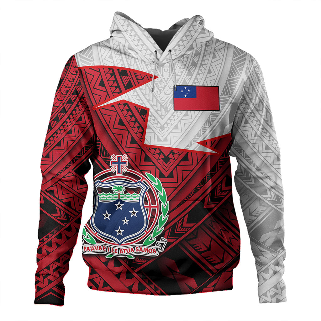 Samoa Hoodie Polynesian Tattoo Flag And Coat Of Arms