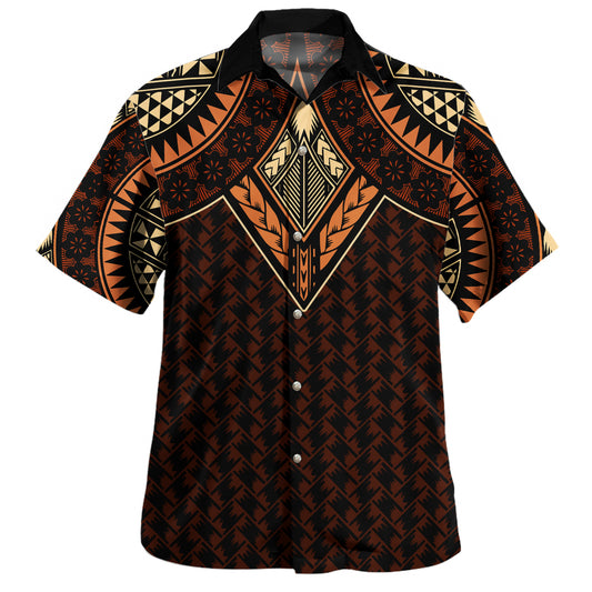 Samoa Hawaiian Shirt Siapo Pacific Tribal Pattern
