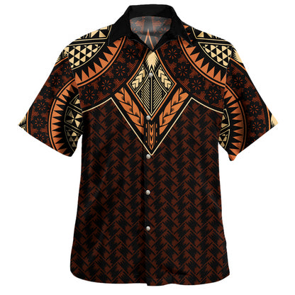 Samoa Hawaiian Shirt Siapo Pacific Tribal Pattern