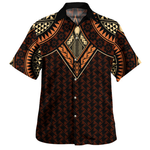 Samoa Hawaiian Shirt Siapo Pacific Tribal Pattern