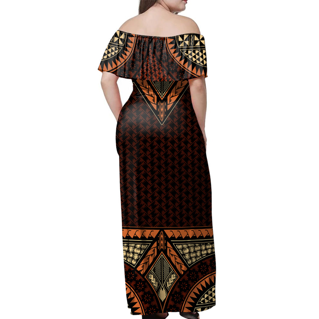 Samoa Combo Dress And Shirt Siapo Pacific Tribal Pattern