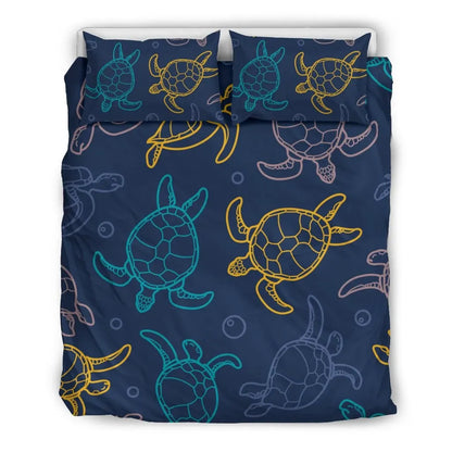 Hawaii Duvet Cover Set - Sea Turtle Pattern 3