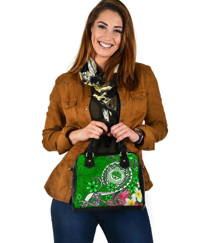 FSM Shoulder Handnag - Turtle Plumeria (Green)