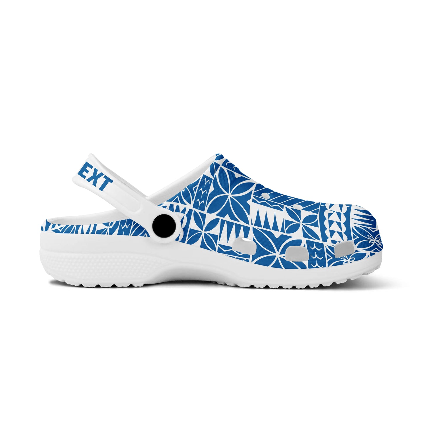 Samoa Clogs Shoes Custom Text Siapo Design Tribal Pattern