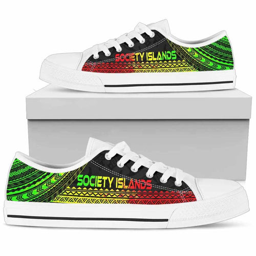 Society Islands Low Top Shoes - Polynesian Reggae Chief Version