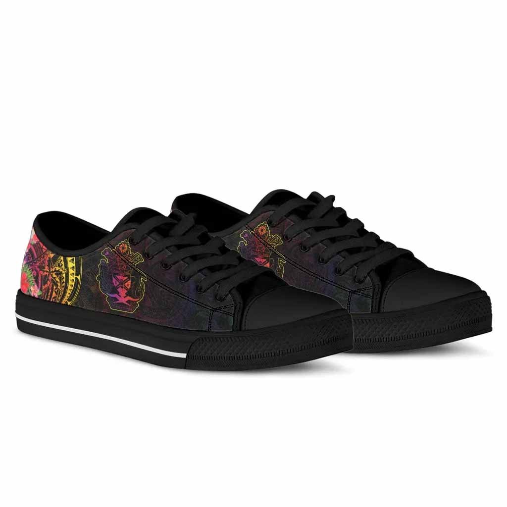Solomon Islands Low Top Shoes - Tropical Hippie Style