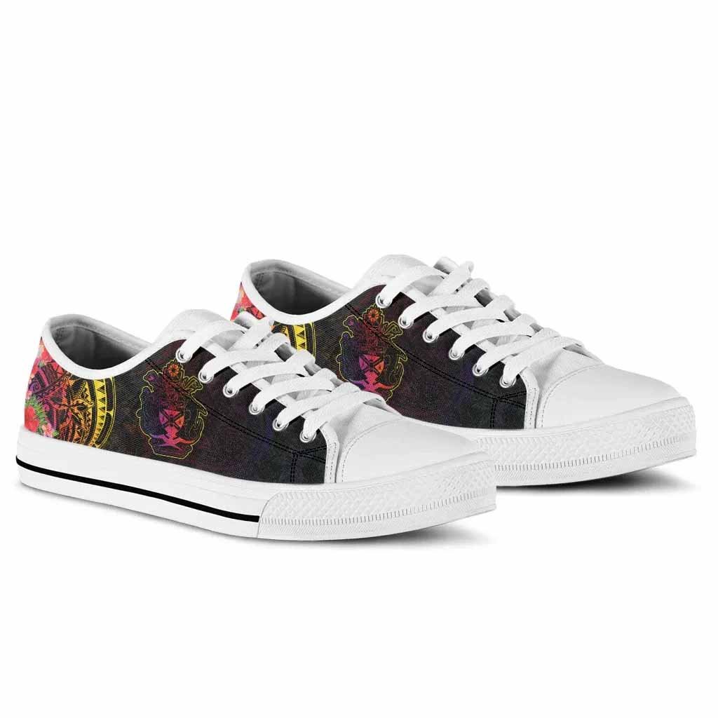 Solomon Islands Low Top Shoes - Tropical Hippie Style