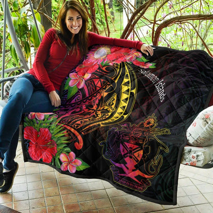 Solomon Islands Premium Quilt - Tropical Hippie Style