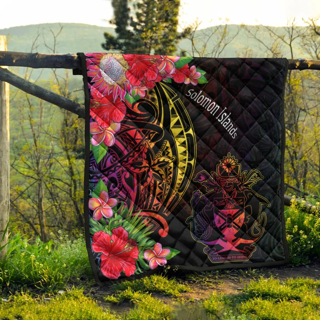 Solomon Islands Premium Quilt - Tropical Hippie Style