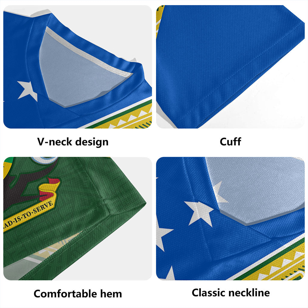 Solomon Islands Rugby Jersey Flag And Coat Of Arms