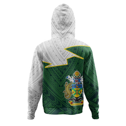 Solomon Islands Hoodie Polynesian Tattoo Flag And Coat Of Arms
