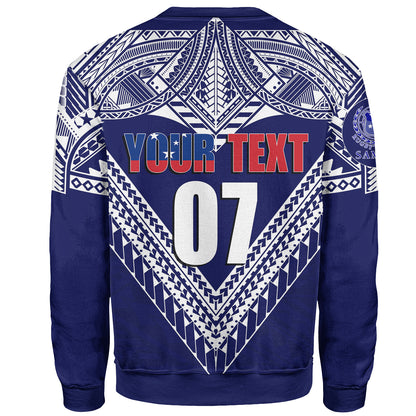 (Customize Personalize) Toa Samoa RLS Warriors Siva Tau Sweatshirt