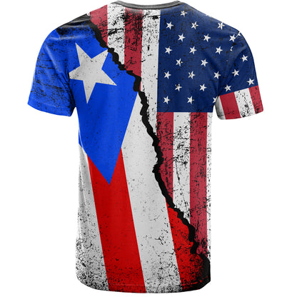 Puerto Rico T-Shirt American Unity Style