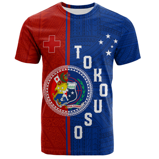 Tokouso T-Shirt - Custom Tonga And Samoa Together