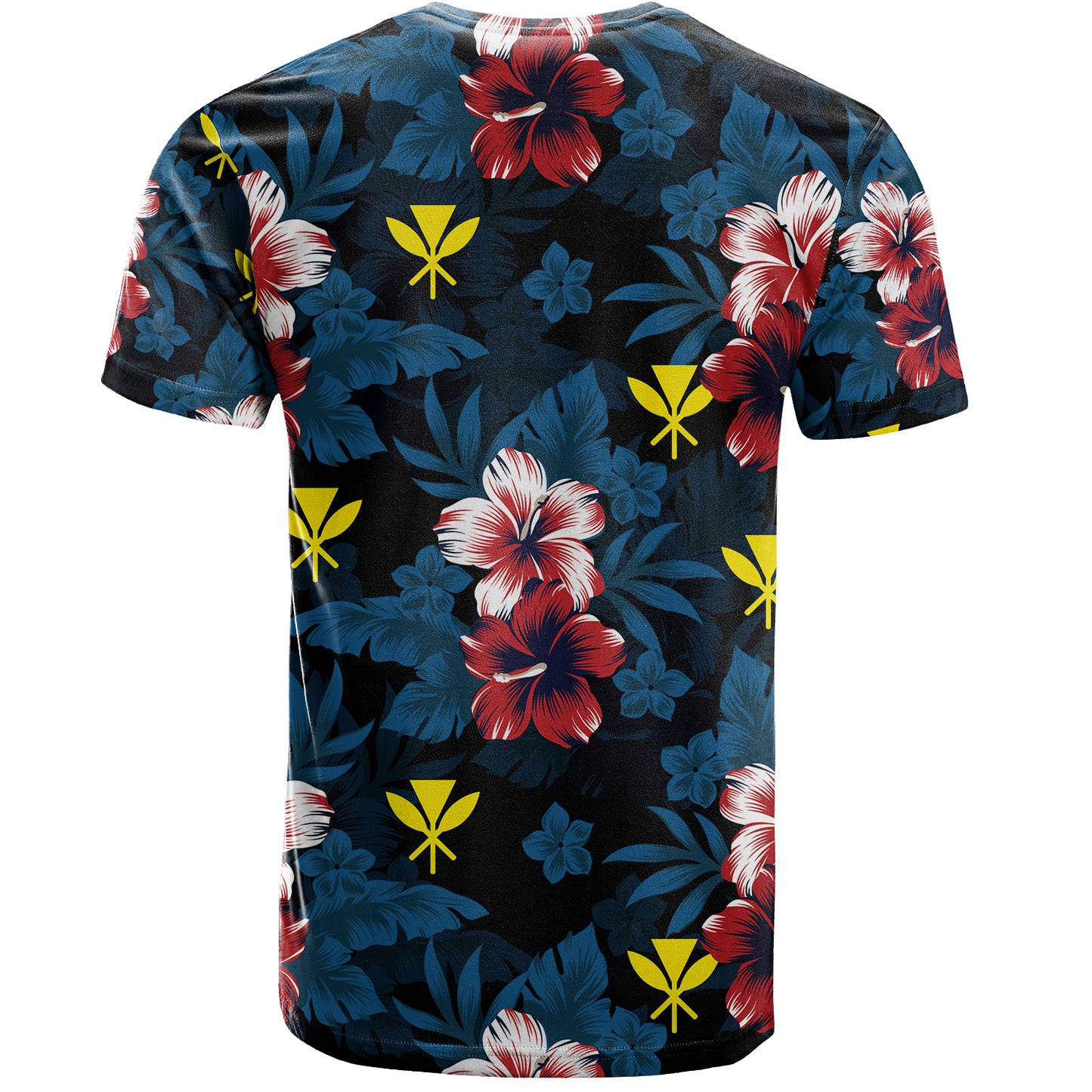 Hawaii T-Shirt Kanaka Islands Pattern Floral