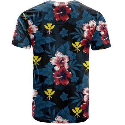 Hawaii T-Shirt Kanaka Islands Pattern Floral