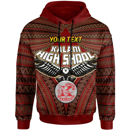 Hawaii Kalani High School Custom Hoodie - Kalani High School Polynesian With Falcon Pattern
