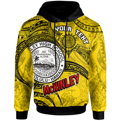 Hawaii President William McKinley High School Custom Hoodie - McKinley High School Polynesian Pattern