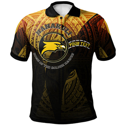 Hawaii Nanakuli High and Intermediate School Custom Polo Shirt- Nanakuli High School Polynesian Pattern