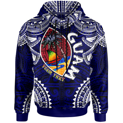 Guam Hoodie - Custom Guam Independence Day '' Wish You A Very Happy Independence Day '' With Polynesian Patterns