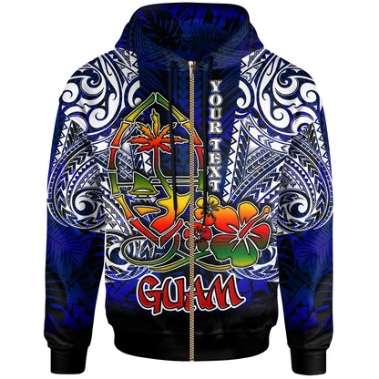Guam Hoodie - Custom Guam Independence Day With Polynesian Tattoo Patterns