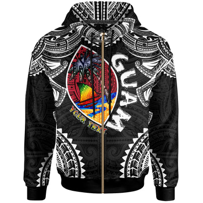Guam Hoodie - Custom Guam Independence Day '' Wish You A Very Happy Independence Day '' With Polynesian Patterns
