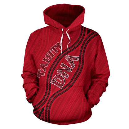 Tahiti French Polynesia All Over Hoodie - DNA Style
