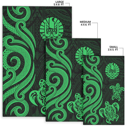 Tahiti Area Rug - Green Tentacle Turtle