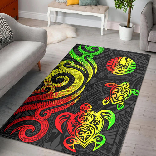 Tahiti Area Rug - Reggae Tentacle Turtle
