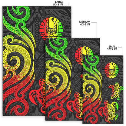 Tahiti Area Rug - Reggae Tentacle Turtle