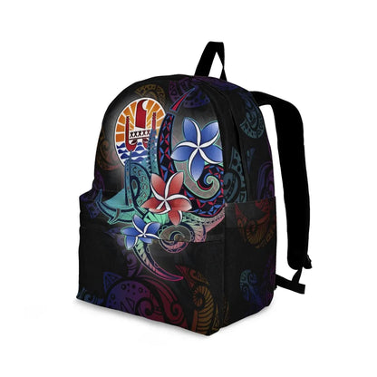 Tahiti Backpack - Plumeria Flowers Style
